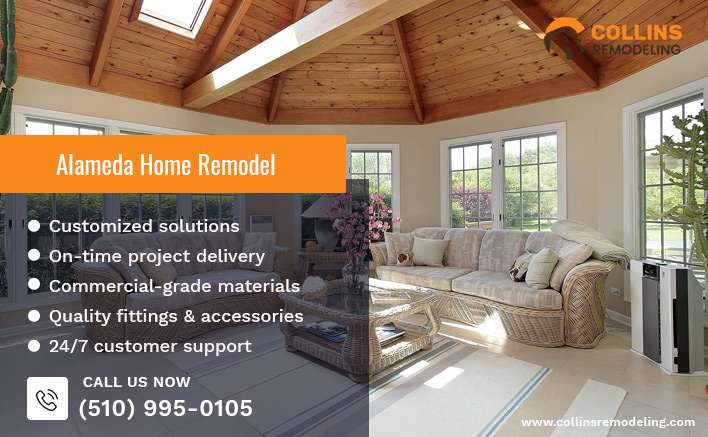 Features of home remodeling services offered by the company.