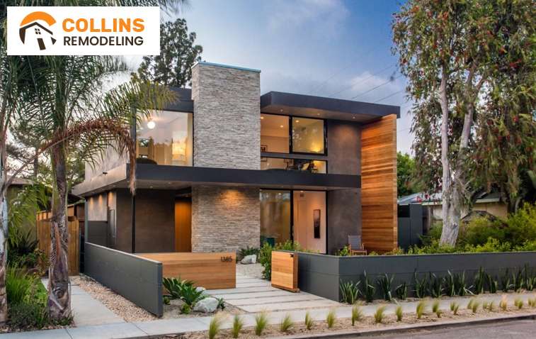 Stylish modern home exterior highlighting innovative design and sustainable materials.